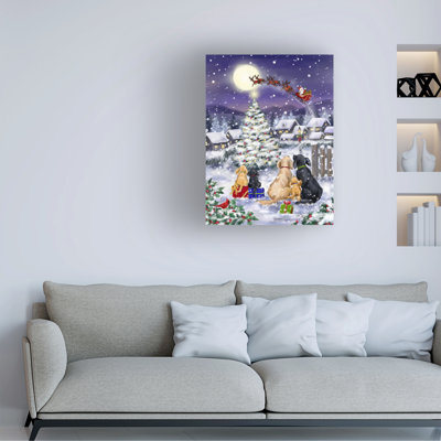 Art sur toile de la famille de chiens Jean François