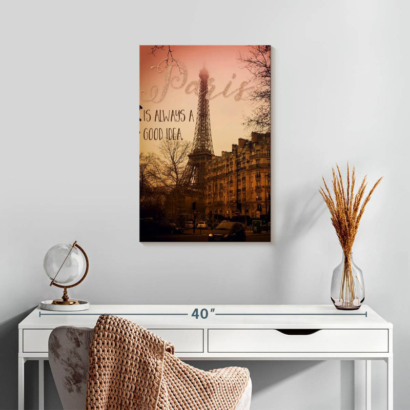 Tergel Paris Is Always A Good Idea, H 24 po x l 16 po