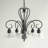 Karcher 5 - Light Steel Dimmable Empire Chandelier-40379580