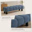 Repose-pieds de 62,53 po avec cadre en bois hybride Blue Boucle