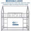 Twin Over Twin Bed, House Bunk Bed Frame with Ladder-496666520