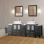  Ensemble de meuble-lavabo double 84 "avec miroir 84"-23188989