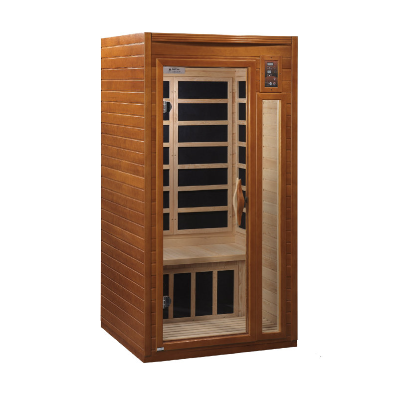 Barcelona Elite Hemlock Wood Infrared Sauna for 1-2 Persons