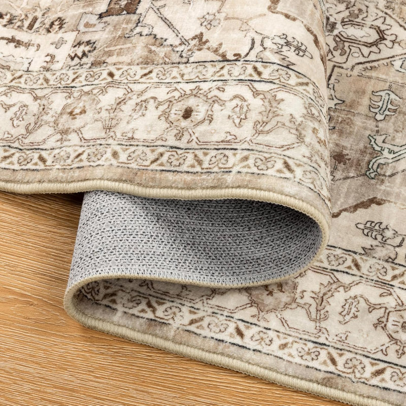 Area Rug, Beige, Runner 2' x 7'10"