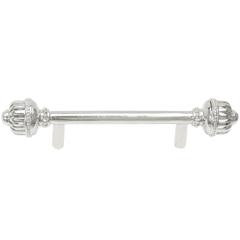 Cricket Cage large pull, 4", Chrome