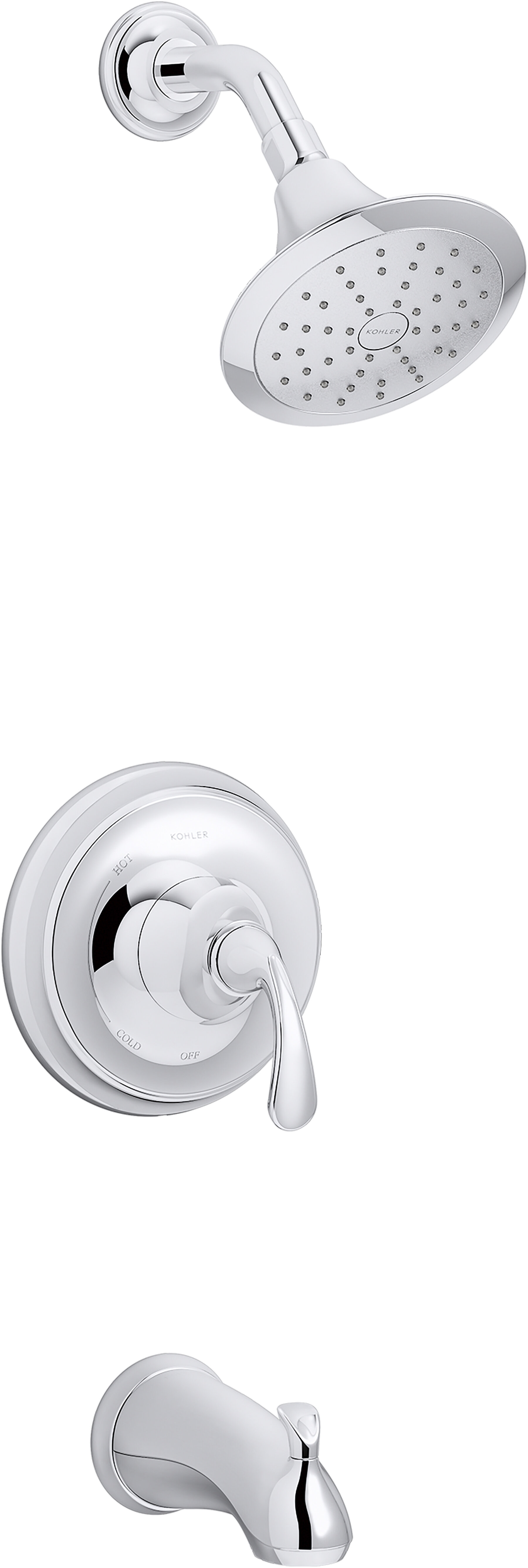 Forte 1-Spray Pattern 5.5 in. Single Wall Mount Fixed Shower Head in  Vibrant Brushed Nickel