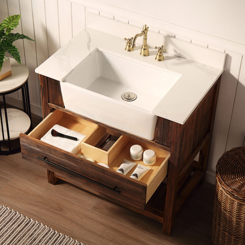 Ensemble de meuble-lavabo simple l 36 po x P 22 po x H 36 po Pomperie, 30"