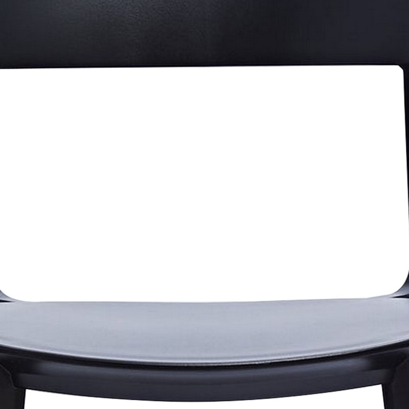 Bryany 17.5'' H Stacking Side Chair, Black
