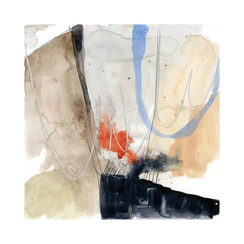 « Abstract coordonnées V » par Jennifer Goldberger, reproduction d’art, Toile tendue, H 12 po x l 12 po x P 0,75 po
