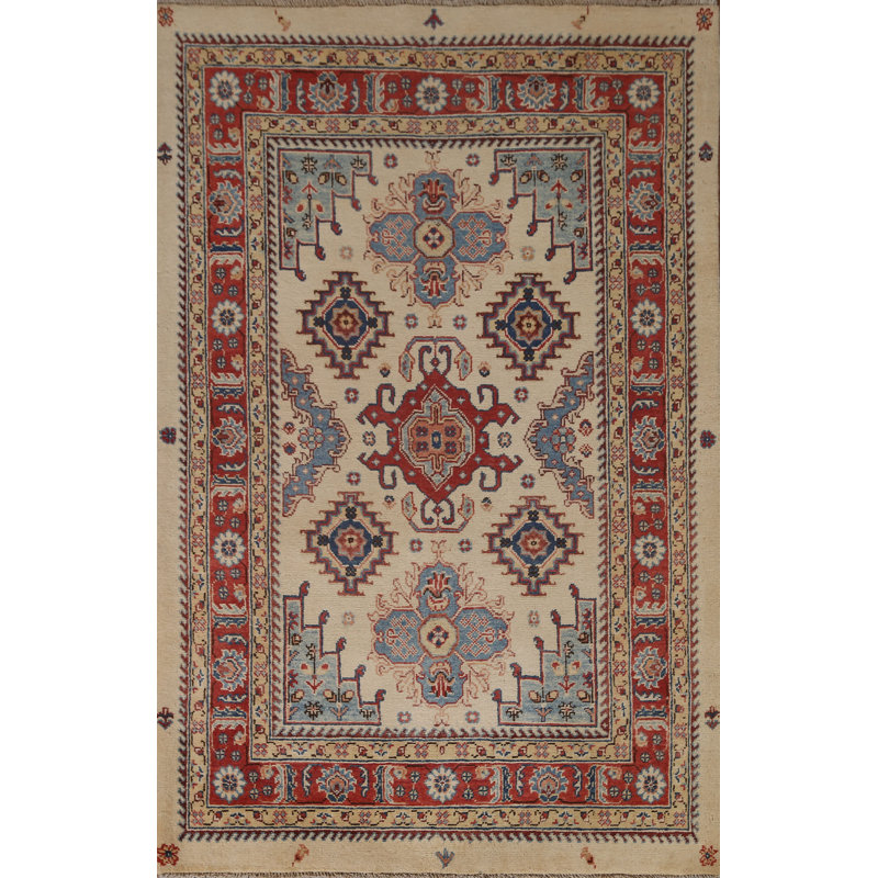 Tapis oriental géométrique Kazak 4
