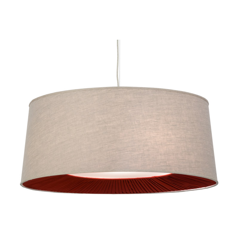 Lustre cylindrique unique à 5 lumières Priolo, H 20 à 257 po x l 36 po x P 36 po