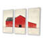 Ensemble de décorations murales rustiques rouges et noires rustiques III-107195051-107195054