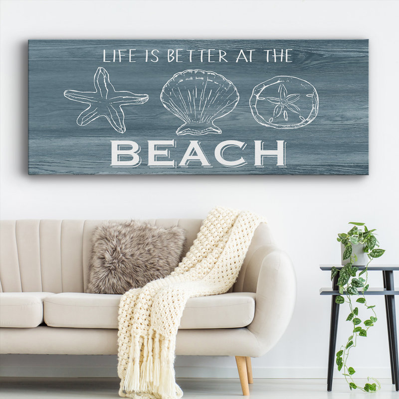 «Life Is Better» sur toile, H 8 po x l 20 po x P 1,5 po