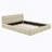 Upholstered Platform Bed with Thick Fabric, Grounded Bed with Solid Frame-1814958162