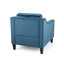 Fauteuil club en velours bleu