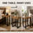 Industrial Side Table with Wooden Top & Metal Frame, Compact End Table set of 2 for Living Room, Bedroom, Small Spaces-1597269824