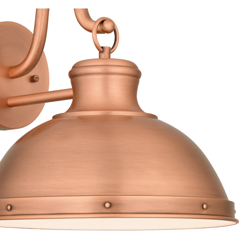 Artemia Copper Wall Light, 11.75" H x 11.75" W x 12.5" D