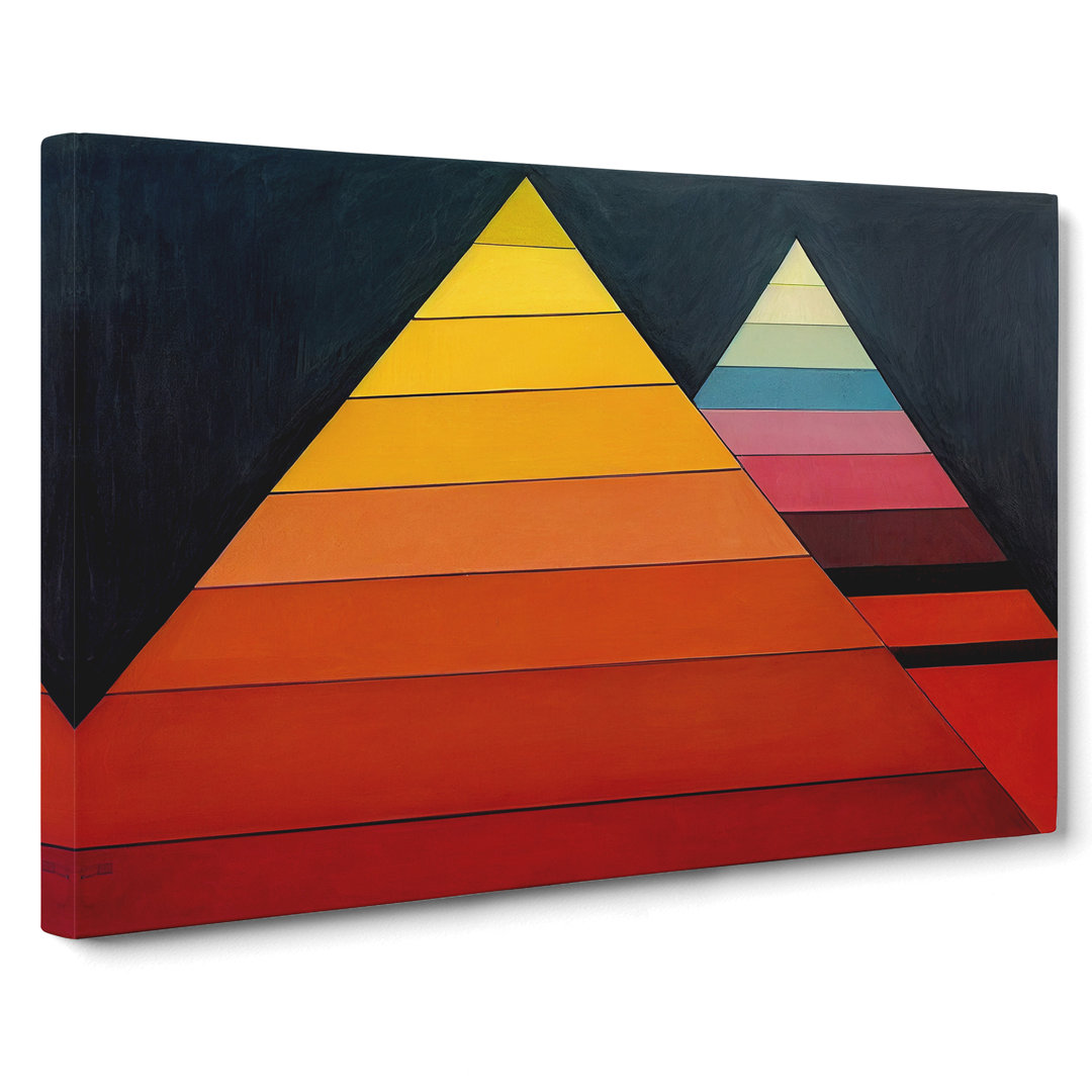 Geometric Pyramids Vol.3 Abstract - Wrapped Canvas