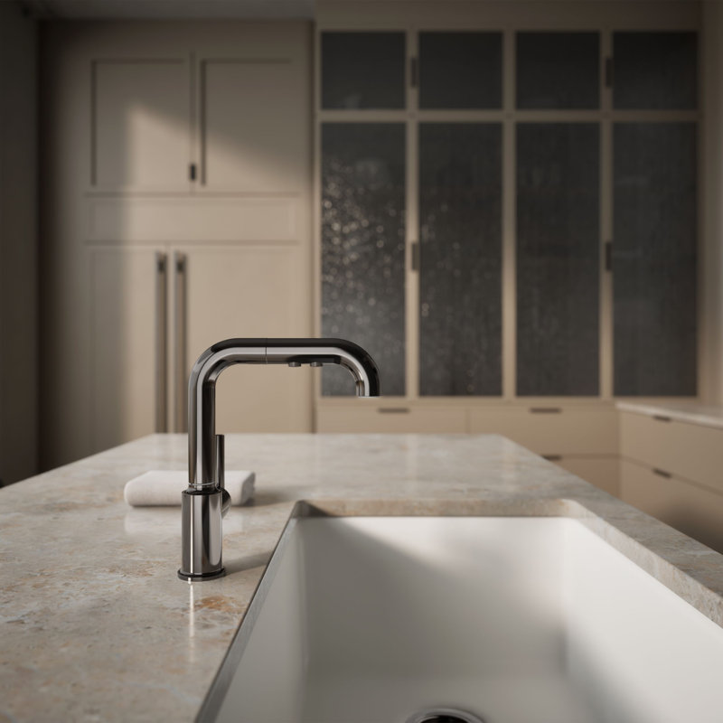 Purist® Single Handle Kitchen Faucet, Titanium