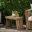 Table d'appoint en bois d'acacia de Kyoto avec design pliable, pour une utilisation intérieure et extérieure, durable et élégante-1172833453