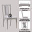 Ensemble de 2 chaises d'appoint Marta en lin et finition naturelle beige