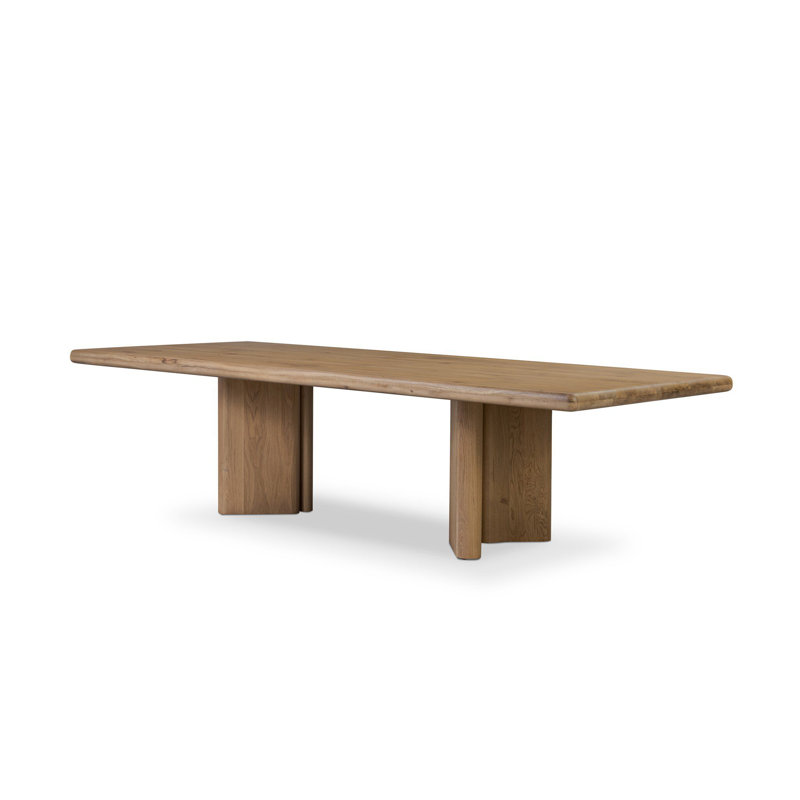 Castro Solid Oak Dining Table, Natural Reclaimed French Oak