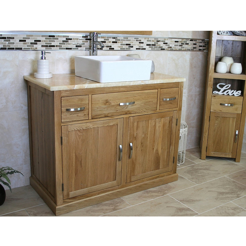 Reuben 1000mm Single Bathroom Vanity with Vessel Ceramic Basin
