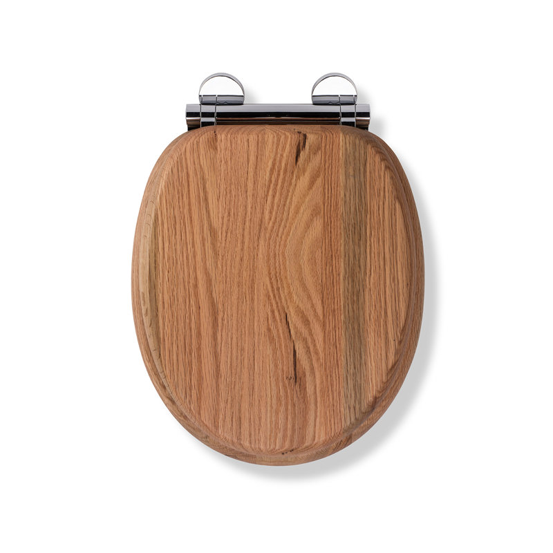 Croydex Rutland Flexi-Fix Soft Close Wooden Toilet Seat