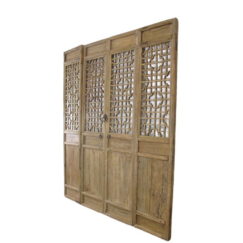 Portes moustiquaires pliantes en pin brut