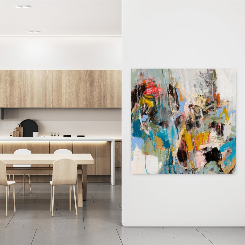 Adelaide, art abstrait contemporain, H 48 po x l 48 po