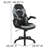Ariquer High-Back Racing Style Gaming Chair with Headrest and Flip-Up Arms-762130658