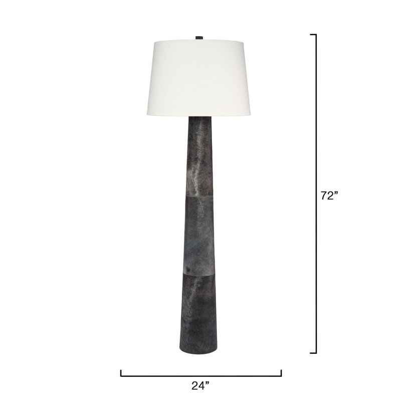 Robertson Hide Floor Lamp, Slate, Slate