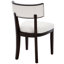 Ensemble de 2 chaises de salle à manger rembourrées rustiques avec cadres en bois massif-930793357-931295394
