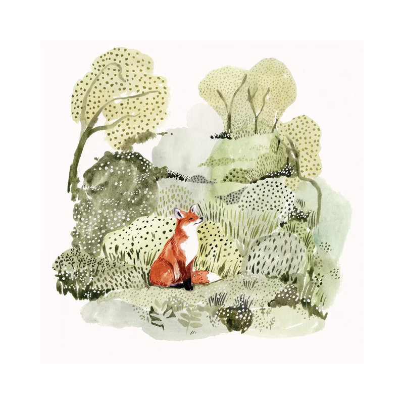 Fox Glen I by Victoria Borges - Wrapped Canvas Print, 66.04cm H x 66.04cm W 1.9cm D
