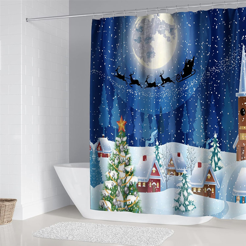 Ensemble de rideau de douche Christmas