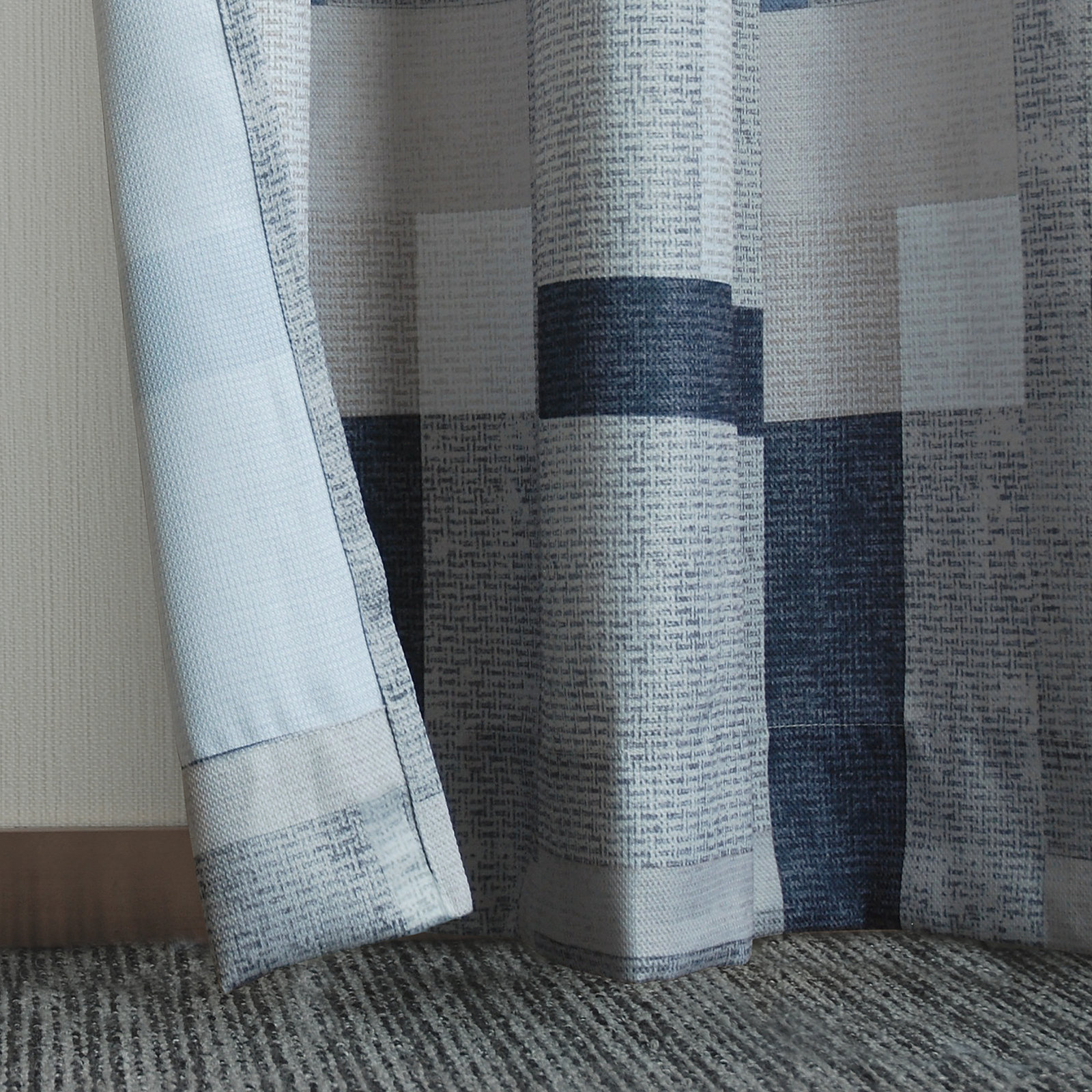 Kitson Geometric Semi-Sheer Curtain Panel, 40" W x 95" L