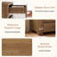 Table de chevet 3 tiroirs 31,5 po