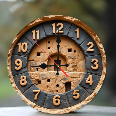 Horloge murale en pierre