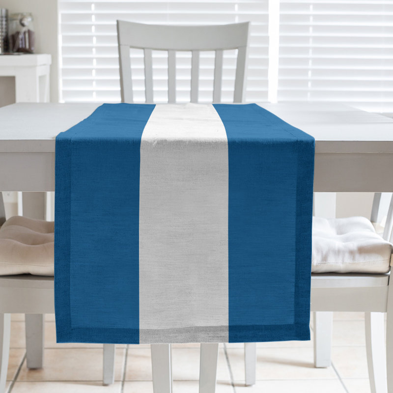 Chemin de table, Los Angeles, 72 po x 16 po, Bleu Dodger / blanc / bleu Dodger