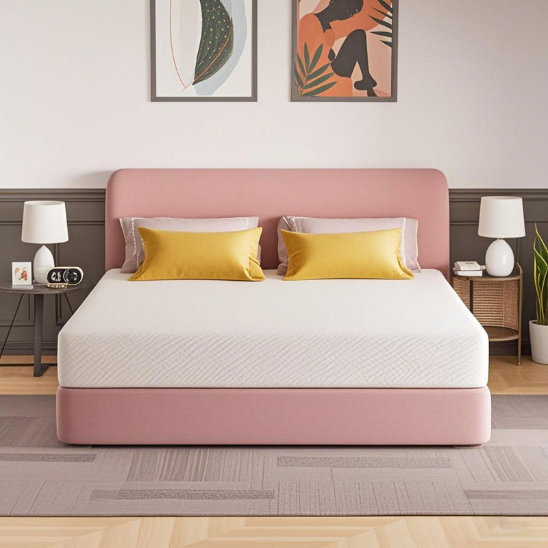 Medium Firm Memory Foam Mattresses With Tencel Cover, Green Tea/Gel Bed-Mattress In Box, Firm-Mattress For Back Pain, 8"
