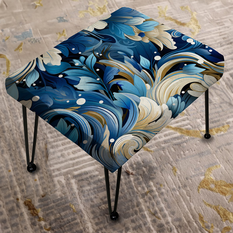 Repose-pieds Nautique Allure Paisley
