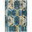Machine Washable Indoor/Outdoor Cinead ACN1722 Teal Rug-104847768