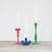 Cast Metal Taper Holder With Orbs