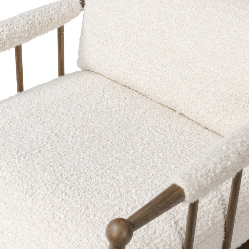 Warren Chair, Beige Boucle