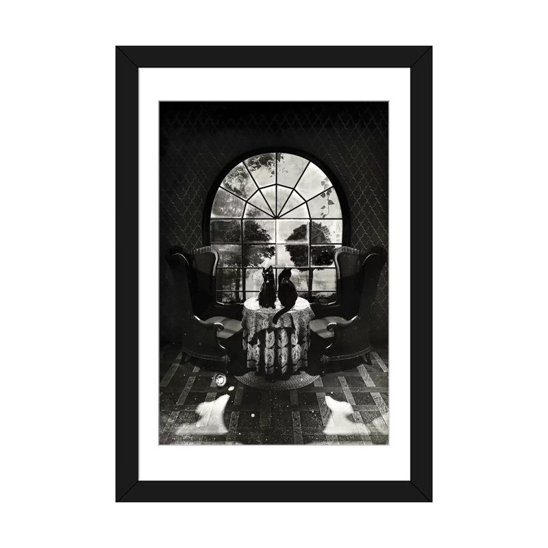 "Room Skull" par Ali Gulec, impression sur toile tendue, Papier d'art encadré noir, H 32 po x l 24 po x P 1 po