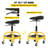 Rolling Garage Stool, 300LBS Capacity, Adjustable Height from 24 in to 28.7