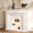Beige Solid Wood Electric Fireplace-1267917166