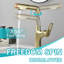 Robinet de vasque rétractable en or brossé - Robinet de lavabo de salle de bain à un trou avec bec relevable et modes de jet doubles-119843330