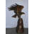 Eagle Landing On A Rock Bronze Statue - Size: 51"L X 36"W X 58"H.