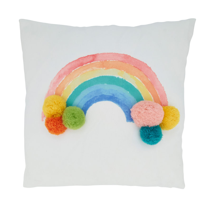 Avery Quinn Collection Pom-poms Throw Pillow